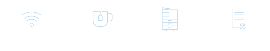 Free Wi-fi フリードリンク 複合機 登記利用可能